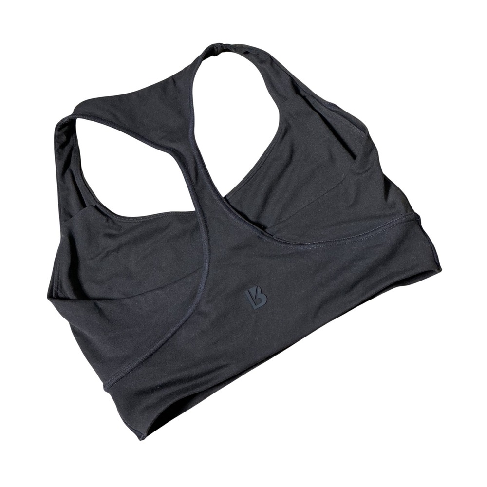 Buffbunny Collection Brown Racerback Sports Bra Medium Umorfil Nylon Spandex
